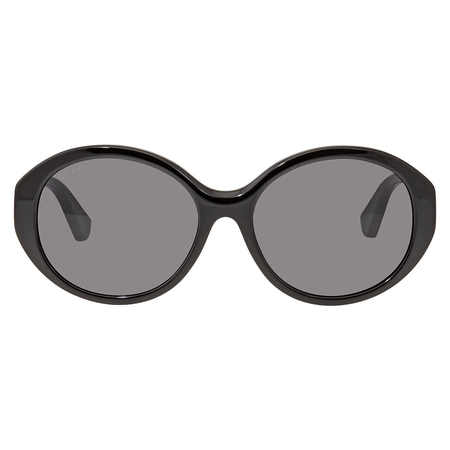 Gucci Grey Oval Ladies Sunglasses GG0279SA 001 57 GG0279SA 001 57