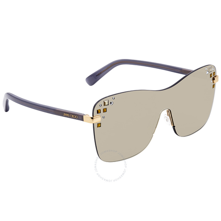 Jimmy Choo Grey Flash Swarovski Crystals Sunglasses MASK/S 99M3 99 MASK/S 99M3 99