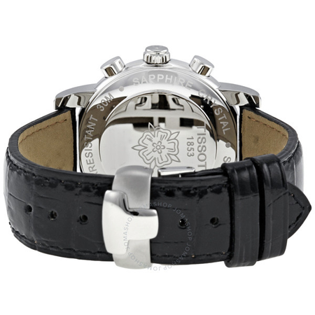 Tissot Dressport Chronograph Black Leather Ladies Watch T0502171605201 T050.217.16.052.01