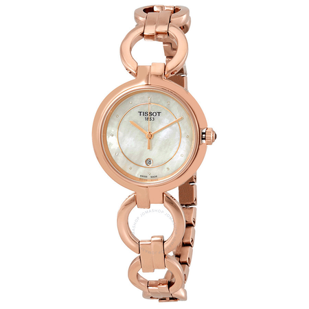 Tissot Flamingo Diamond Mother of Pearl Dial Ladies Watch T094.210.33.116.01