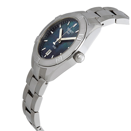 Tissot PR 100 Sport Chic Black Mother of Pearl Dial Ladies Watch T101.910.11.121.00