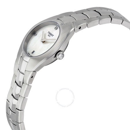 Tissot T-Round White Dial Diamond Ladies Watch T0960091111600 T096.009.11.116.00