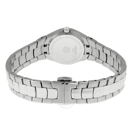 Tissot T-Round White Dial Diamond Ladies Watch T0960091111600 T096.009.11.116.00