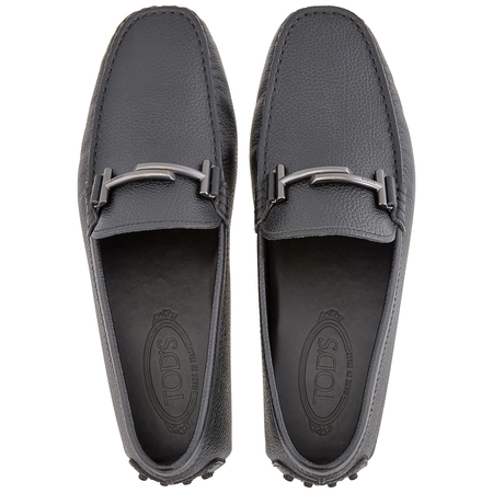 Tod's Men's Black Leather Drivers Metro 1 Double T Gommino XXM0GW0Q700L1AB999