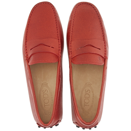 Tod's Men's Gommini Moccassin Driver Shoes Light Red XXM0EO00010BUKR001