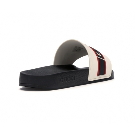 Gucci Men's Stripe Rubber Slide Sandals 522884 JC200 9572