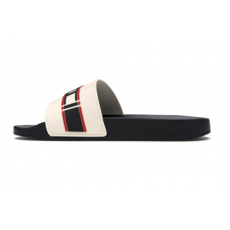 Gucci Men's Stripe Rubber Slide Sandals 522884 JC200 9572