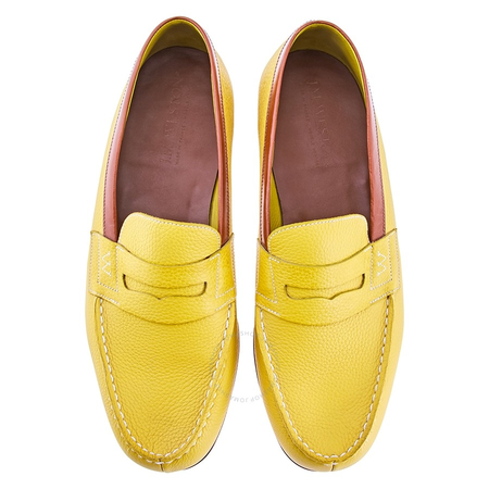 J.M. Weston Men's Loafer Yellow Penny Loafer Soft Ltr Sol 114528190