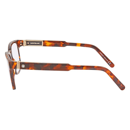 Montblanc Dark Havana Men's Square Eyeglasses MB0705 052 54 MB0705  052 54