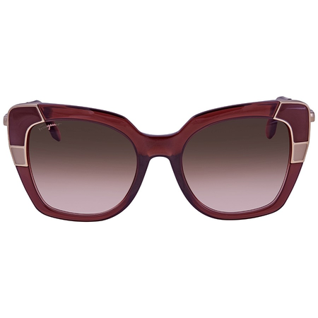 Ferragamo Brown Gradient Cat Eye Ladies Sunglasses SF889S 210 52