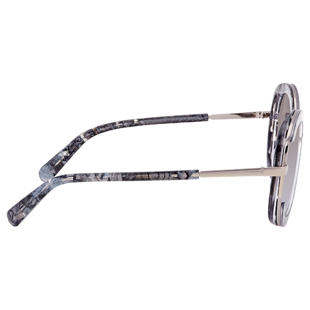 Ferragamo Grey Shaded Round Ladies Sunglasses SF164 S 042