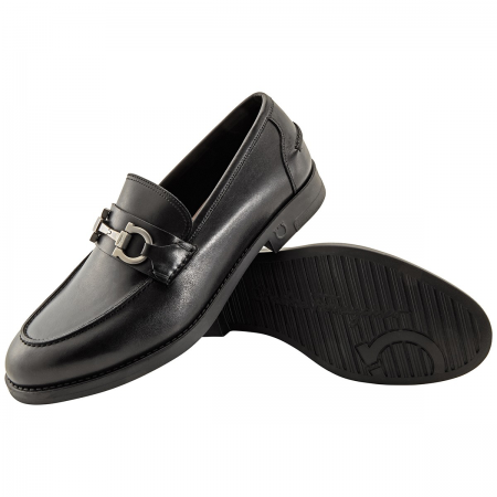 Salvatore Ferragamo Men's Gancini Moccasin Slip-On 02B417 704229
