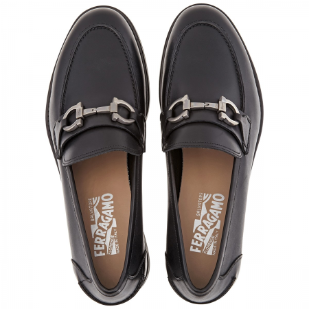 Salvatore Ferragamo Men's Gancini Moccasin Slip-On 02B417 704229