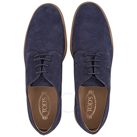 Tod's Men's Classic Suede Lace Up Formal Shoes in Galaxy XXM0WP00C20RE0U820