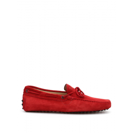 Tod's Men's Dark Orange Red Suede Moccasins XXM0GW05470RE0R007