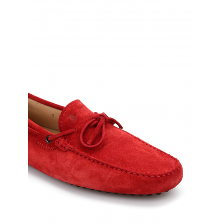 Tod's Men's Dark Orange Red Suede Moccasins XXM0GW05470RE0R007