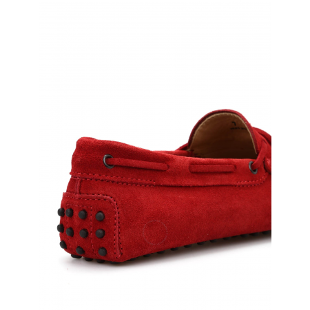 Tod's Men's Dark Orange Red Suede Moccasins XXM0GW05470RE0R007