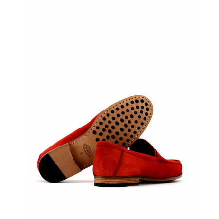 Tod's Men's  Leather Loafers in Light Paprika XXM11A00010RE0G833