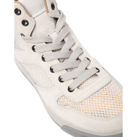 Tod's Men's White Suede Leather Sneakers XXM0RZ0H94069RB001