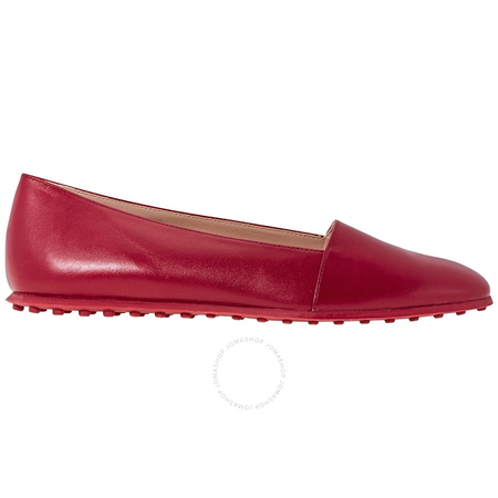 Tod's Womens Leather Slippers in Dark Amaranth XXW0WD0M1006XTR605