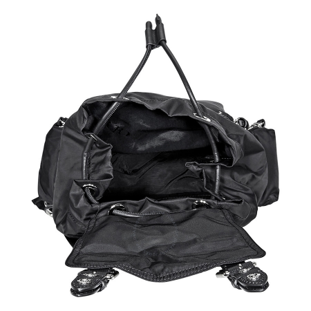 Burberry Medium Nylon and Leather Rucksack- Black 4048297