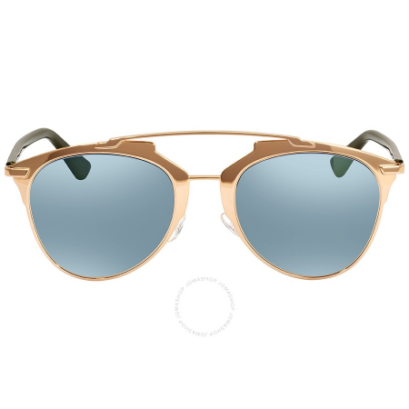 Dior Azure Mirror Lens Aviator Ladies Sunglasses DIORREFLECTED XX8/3J 52