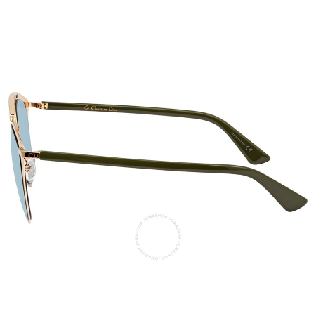 Dior Azure Mirror Lens Aviator Ladies Sunglasses DIORREFLECTED XX8/3J 52
