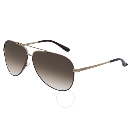 Salvatore Ferragamo Brown Aviator Sunglasses SF131S 211 60