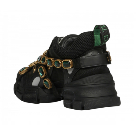 Gucci Flashtrek Sneaker with Removable Crystals 1 537153 GGZ50 1078