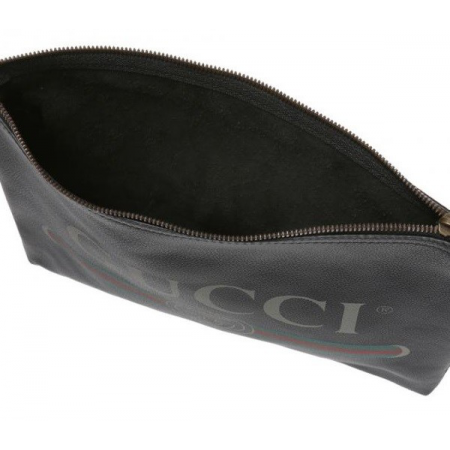 Gucci Men's  Print Leather Portfolio Bag (12" x 9.5") 500981 0GCAT 8163