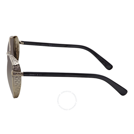 Jimmy Choo Gray, Gold Gradient Aviator Ladies Sunglasses SHEENA/S 58FQ 58