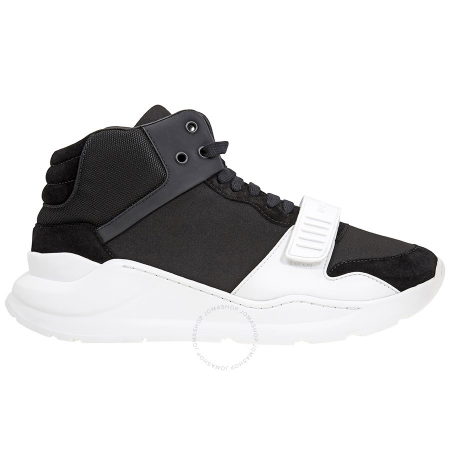 Burberry Men's Suede and Neoprene High-top Sneakers 4078560