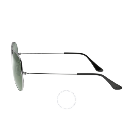 Ray Ban Ray-Ban Aviator 58mm Classic Sunglasses - Gunmetal With Green G-15 RB3025 W0879 58-14