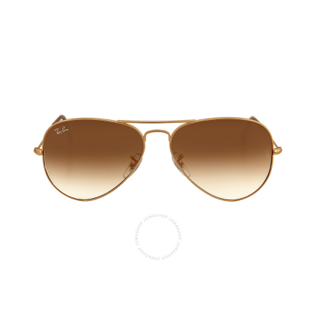 Ray Ban Aviator 58mm Light Brown Gradient Sunglasses RB3025 001/51 58-14 RB3025 001/51 58-14