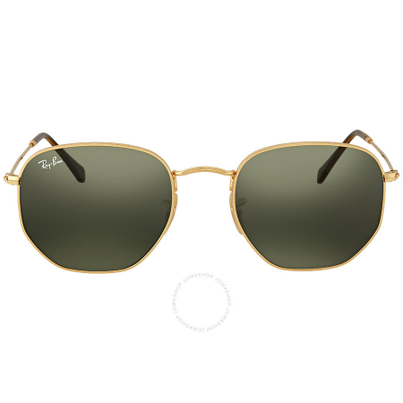 Ray Ban Hexagonal Green Classic G-15 Sunglasses RB3548N 001 54