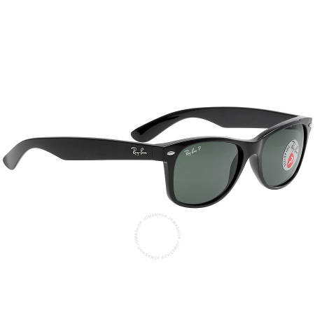 Ray Ban New Wayfarer Polarized Green Sunglasses RB2132 901/58 55-18 RB21329015855