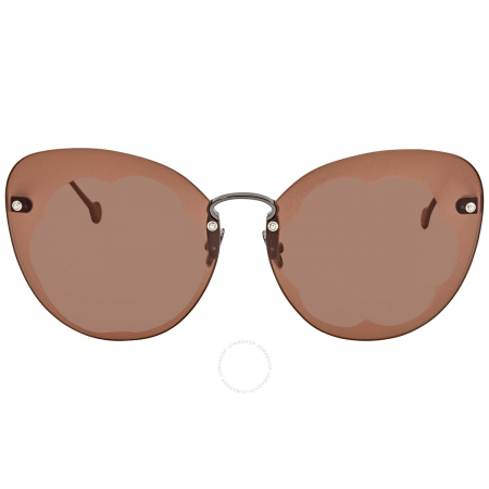 Salvatore Ferragamo Brown Butterfly Ladies Sunglasses SF178S FIORE 067 63