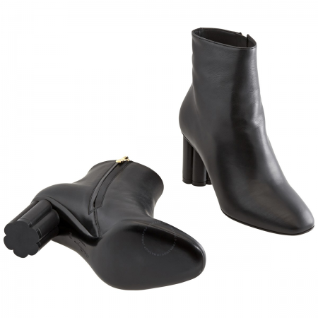 Salvatore Ferragamo Ladies Flower Heel Boots 01N235 693090