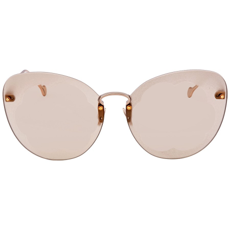 Salvatore Ferragamo Salvatore  Light Grey Butterfly Ladies Sunglasses SF 178 S 718