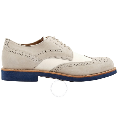 Tod's Men's Classic Brogue Shoes in Stone/White XXM0WP00C10C5J0858