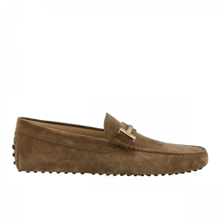 Tod's Men's Gommino Brown Suede Loafers, Brand XXM0GW0AU51RE0S818