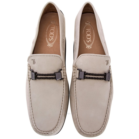 Tod's Men's Stone Leather Moccasins XXM0VH0O760VEKC409