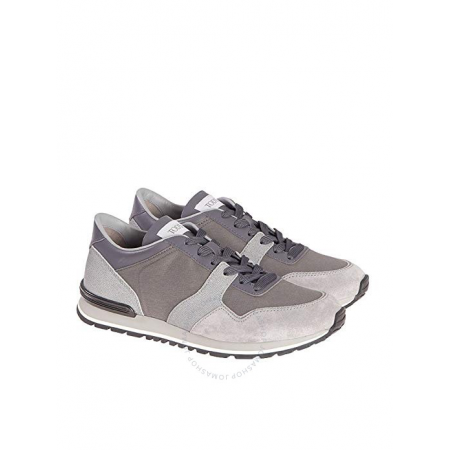 Tod's Men's  Leather Sneakers in Fog/Tar/Cement XXM0XH0Q803FZL89JY