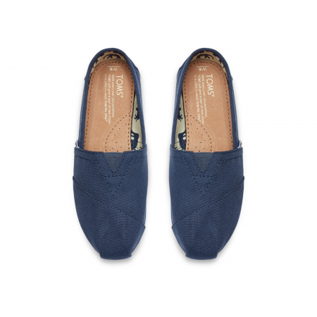 Toms Ladies Slip On Classic Alpargata Navy Canvas 001001B07 NAVY