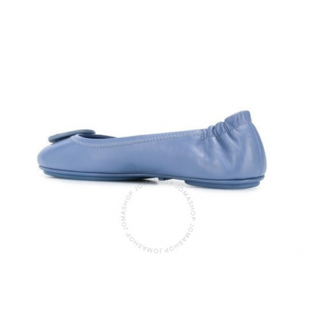 Tory Burch Ladies Minnie Logo Ballet Flats in Blue 73389-400