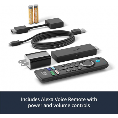 Fire TV Stick 4K streaming device with latest Alexa Voice Remote (includes TV controls), Dolby Vision