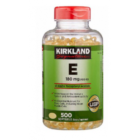 Kirkland Viên Uống Bổ Sung Vitamin E 180mg 500 Viên