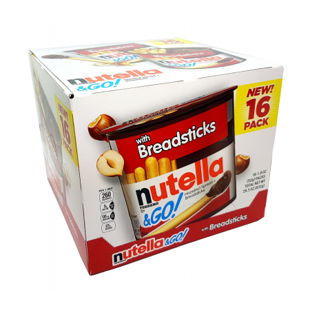 Thùng 16 Hộp Bánh Que Chấm Socola Hạt Dẻ Nutella