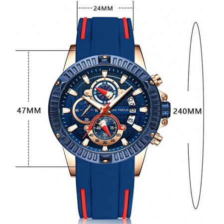 Men's Watches, MINI FOCUS Waterproof Sports Watches for Men, Men's Wrist Watches Relojes De Hombre