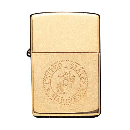 Bật Lửa Solid Brass Marine Corps Zippo Lighter